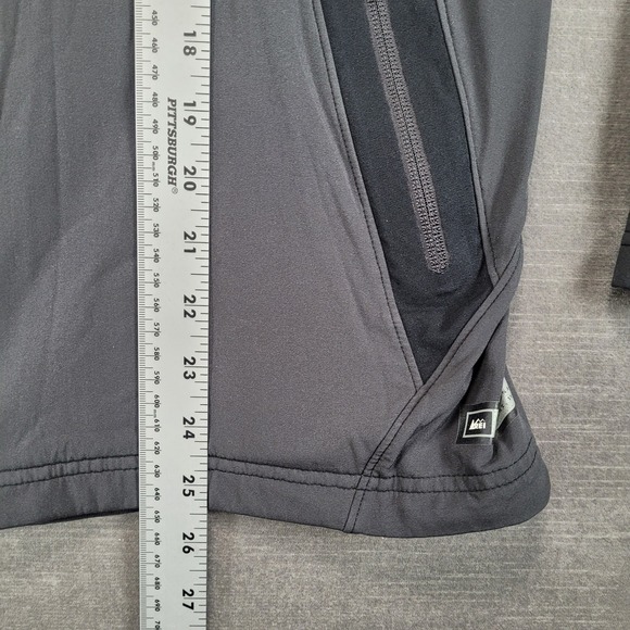 REI Co-op Mens Gray Softshell Jacket Full Zip Lightweight Activewear Flaws‎ - Picture 9 of 15